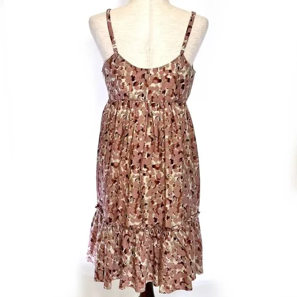 Fossil Mauve Pink Print Babydoll Dress, M - Picture 3 of 8